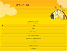 Tablet Screenshot of evolutionkids.co.uk